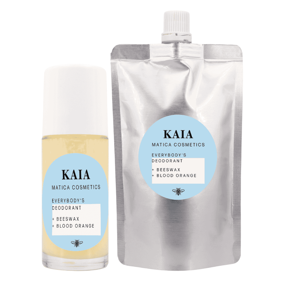 Deoroller KAIA – schützt vor Gerüchen, duftet nach Blutorange und pflegt mit Bienenwachs. Zusammensetzung: Bienenwachs, Blutorangenöl, natürliche Duftstoffe. Nachfüllbar, nachhaltig verpackt.