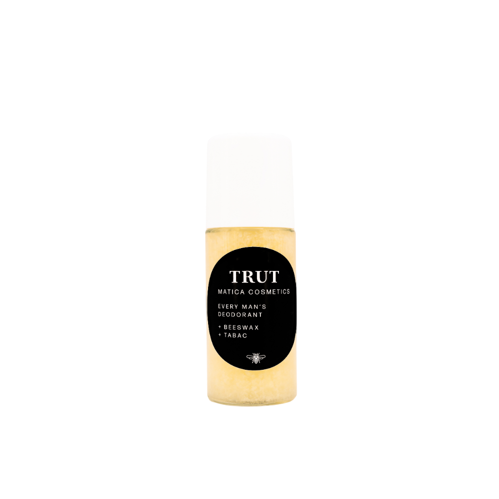 Das Deodorant TRUT bietet langanhaltenden, natürlichen Schutz, pflegt die Haut mit Bienenwachs und ätherischen Ölen und ist frei von Aluminium und Parabenen.