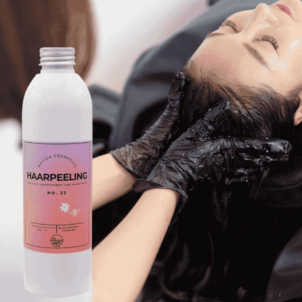 Haarpeeling No. 33 – entfernt Talg, Schuppen und Rückstände, fördert das Haarwachstum und pflegt mit Bienenwachs und Seidenproteinen. Für frisches, glänzendes Haar. Natürlich und nachhaltig verpackt.