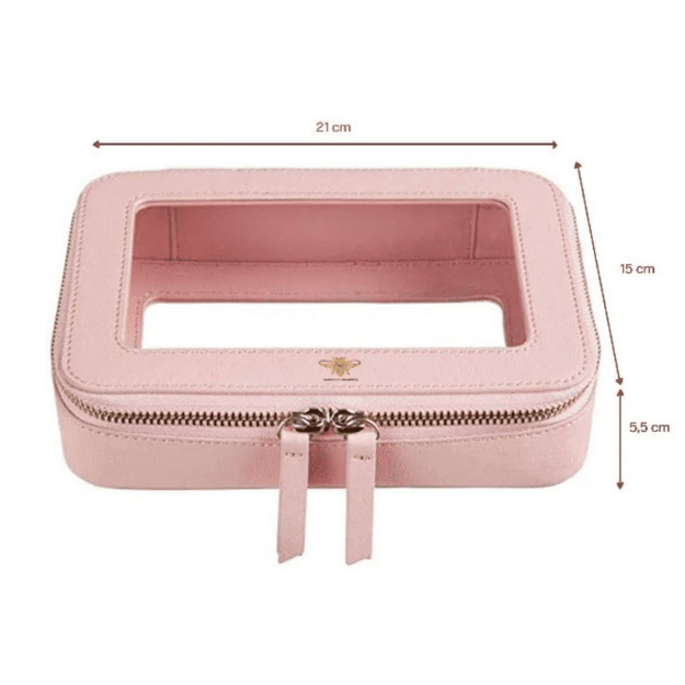 Kosmetiktasche aus veganem Leder Matica Cosmetiks abessungen B21cm H15 cm