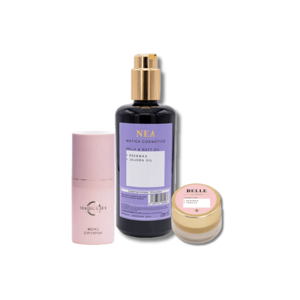 Mama Pflegeset mit Öl, Lippenbutter und Augencreme