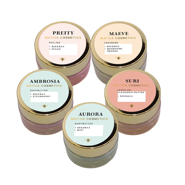 Matica Cosmetics Naturkosmetik aus Hamburg Hautpflege Hautpflege Set Bodybutter Peeling Gesichtsmaske Reinigungsbutter