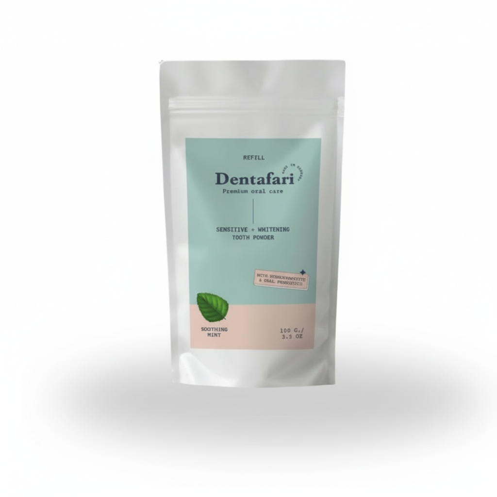 Dentafari Hydroxyapatit Zahnpulver Probiotika – Soothing Mint Refill