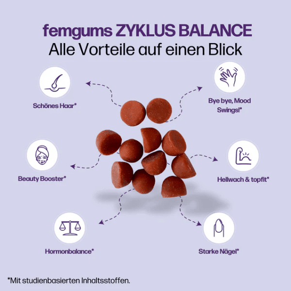 Deine Benefits: schöne Haar, keine Stimmungsschwankungen, hellwach ud topfit, perfect balansierte hormonhaushalt, starke Nägel.