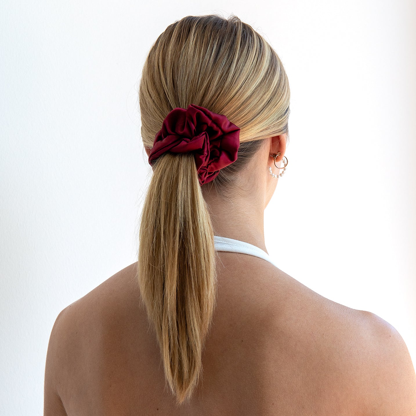 Matica Cosmetics Seiden Scrunchie Rot Langlebig Hamburg