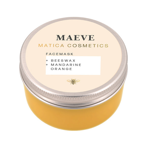 Matica Cosmetics Naturkosmetik aus Hamburg Gesichtsmaske MAEVE Beeswax Orange Mandarine