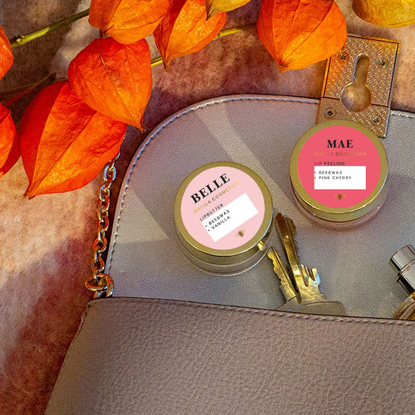 Natürliche Lippenpflege von Matica Cosmetics: Lip Peeling MAE Pink Cherry & Lippenbutter BELLE Vanille mit Bienenwachs – nachhaltig, pflegend & aus Hamburg! 🍒✨ Lippenpflege Set