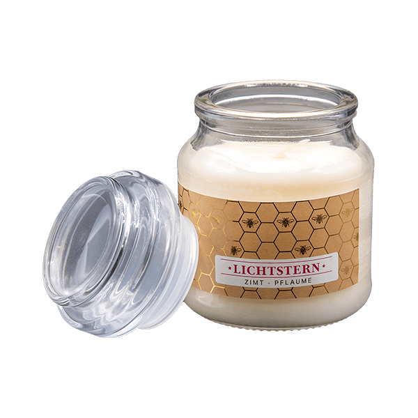 Matica Cosmetics Naturkosmetik aus Hamburg Duftkerze Lichtstern Zimt Plaume