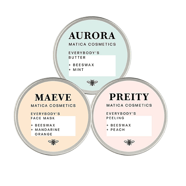 Everybodybutter Facemask Peeling Beeswax, Mint Peach, Orange