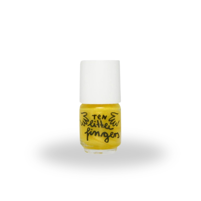 Kindernagellack – Glitzergelb (wasserbasiert & abziehbar)