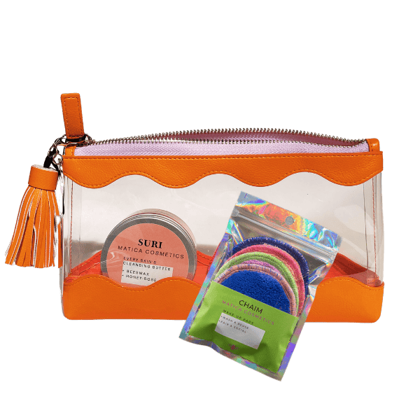 Natürliches Abschmink-Set mit Cleansing Butter, Abschminkpads & Kosmetiktasche – sanfte Reinigung, Zero Waste & stylisch verpackt.