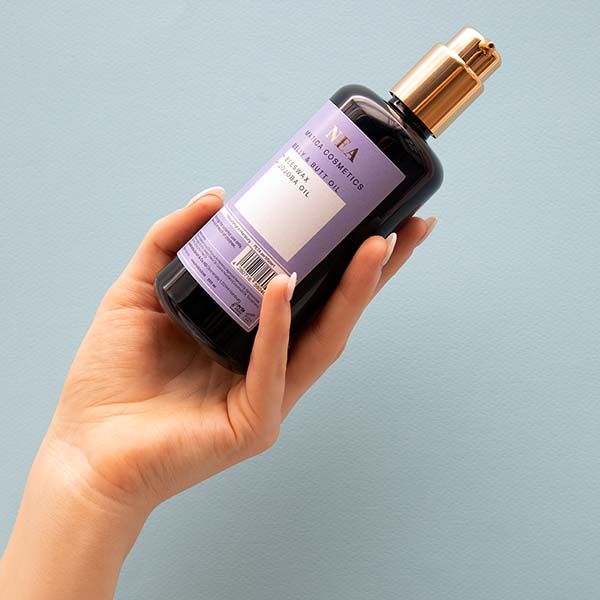 Matica Cosmetics Naturkosmetik aus Hamburg Schwangerschftsöl Glasverpackung Zitrone