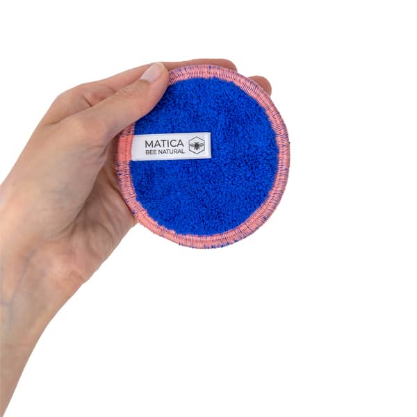 Matica Cosmetics Naturkosmetik aus Hamburg Abschminkpad Blau Matica Cosmetics Hamburg