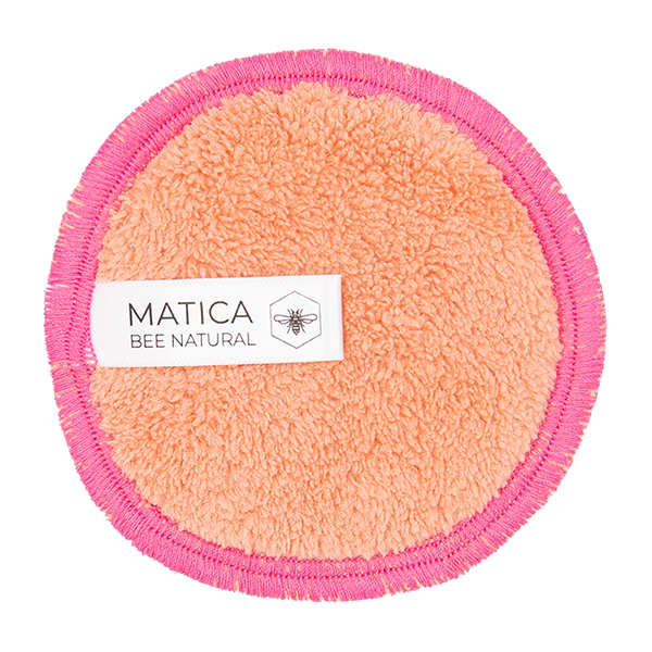 Matica Cosmetics Naturkosmetik aus Hamburg Wiederverwendbare Pad Nachhaltig Pfirsich Pink