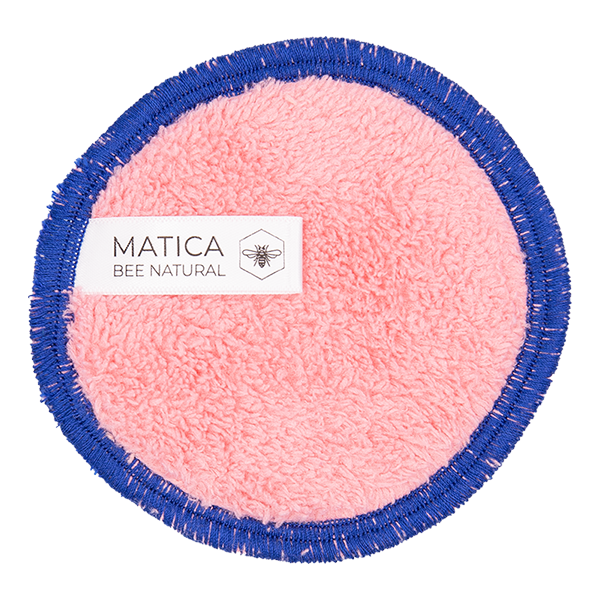 Matica Cosmetics Naturkosmetik aus Hamburg Wiederverwendbare Make-Up Pads Rosa Blau Nachhaltig