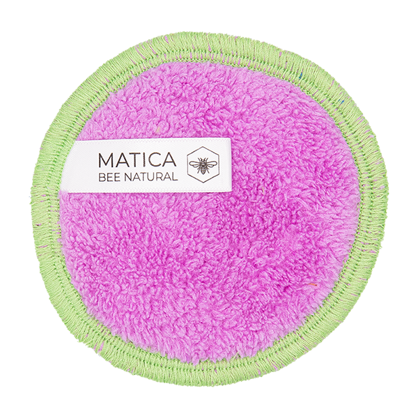 Matica Cosmetics Naturkosmetik aus Hamburg wiederverwendbare Make-Up Pads Rosa Grün Nachhaltig