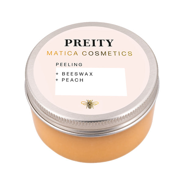 Matica Cosmetics Naturkosmetik aus Hamburg Peeling Preity Beeswax Peach